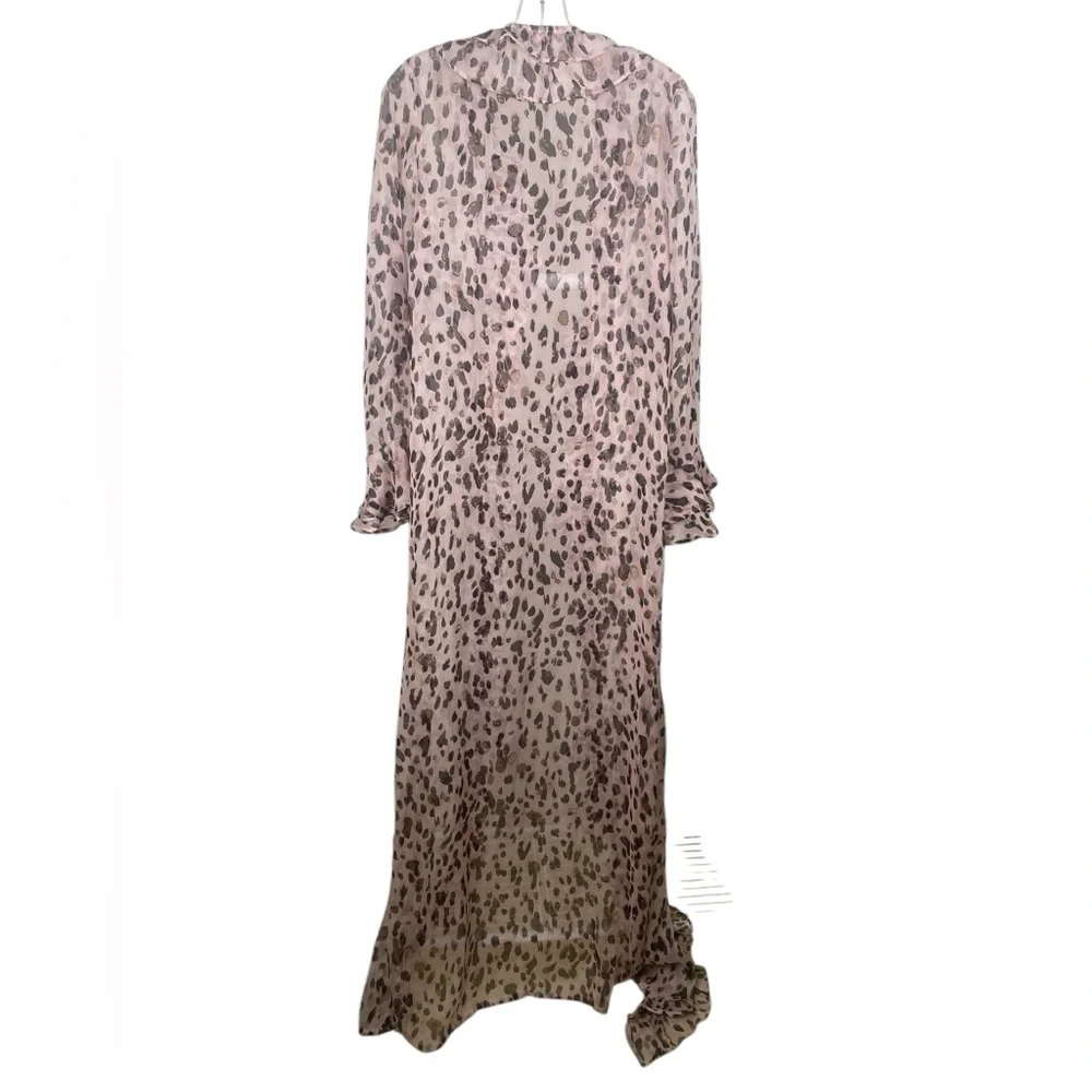 BOHO Animal Print Kimono Size Small - Picture 4 of 4